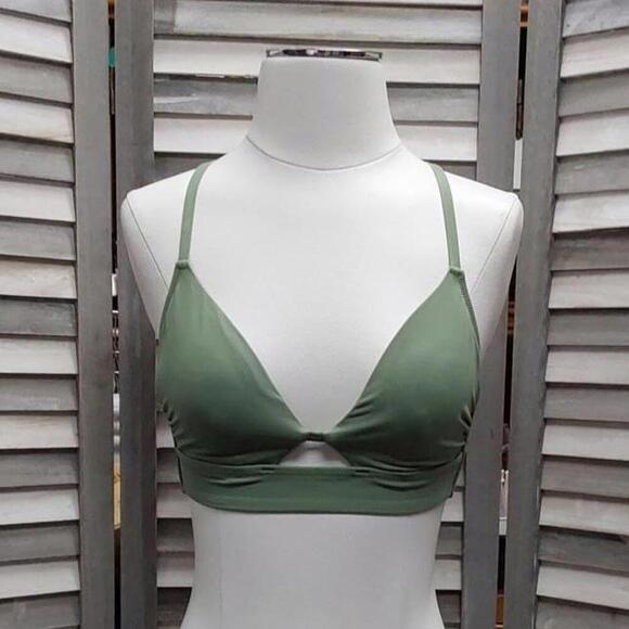 Women's Longline Cut Out Bikini Top | Shade & Shore | 36DD - Picture 1 of 10